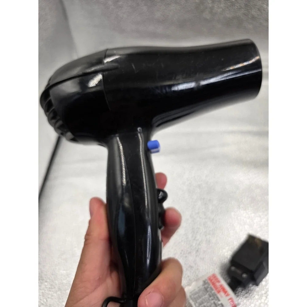Conair 1875 Watt Hair Dryer Black Handheld Blow Dryer with‎ Cool Shot Button O2